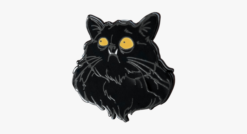 Custom Lapel Pins From Choonimals - Black Cat, HD Png Download, Free Download