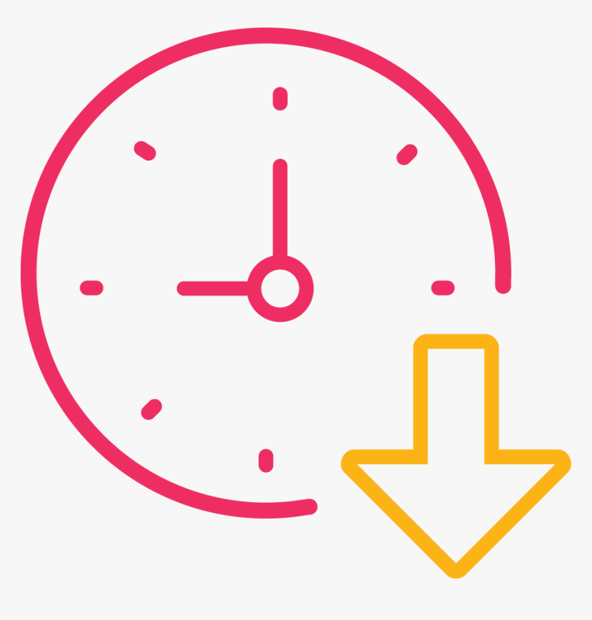 That We Provide Immediate Responsiveness - Time Reduction Icon Png, Transparent Png, Free Download