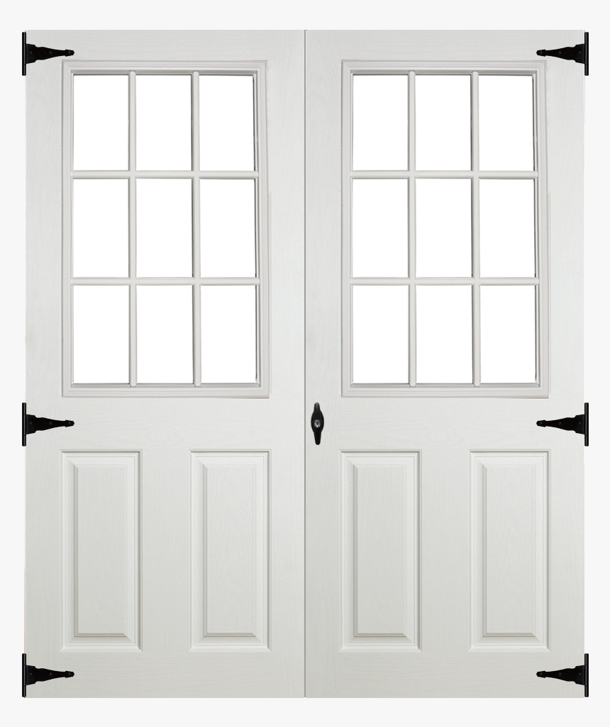 Clipart Door Double Door - Exterior Double Doors For Shed, HD Png Download, Free Download