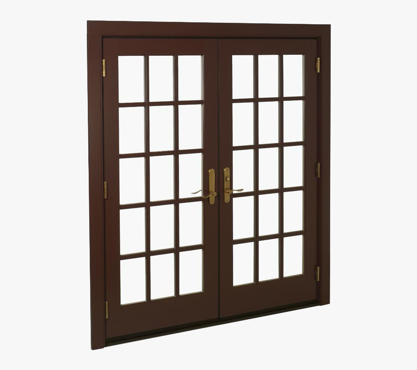 Door Clipart French Door - Dark Wood Windows And French Doors, HD Png Download, Free Download