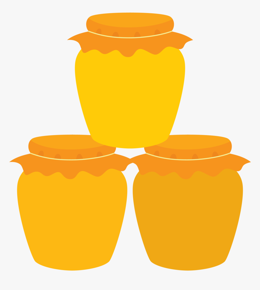 Honeypot Drawing Clip Art - Yellow Honey Pot No Background, HD Png Download...
