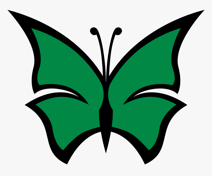 Green Butterfly Clipart - Red Butterfly Png Clipart, Transparent Png, Free Download