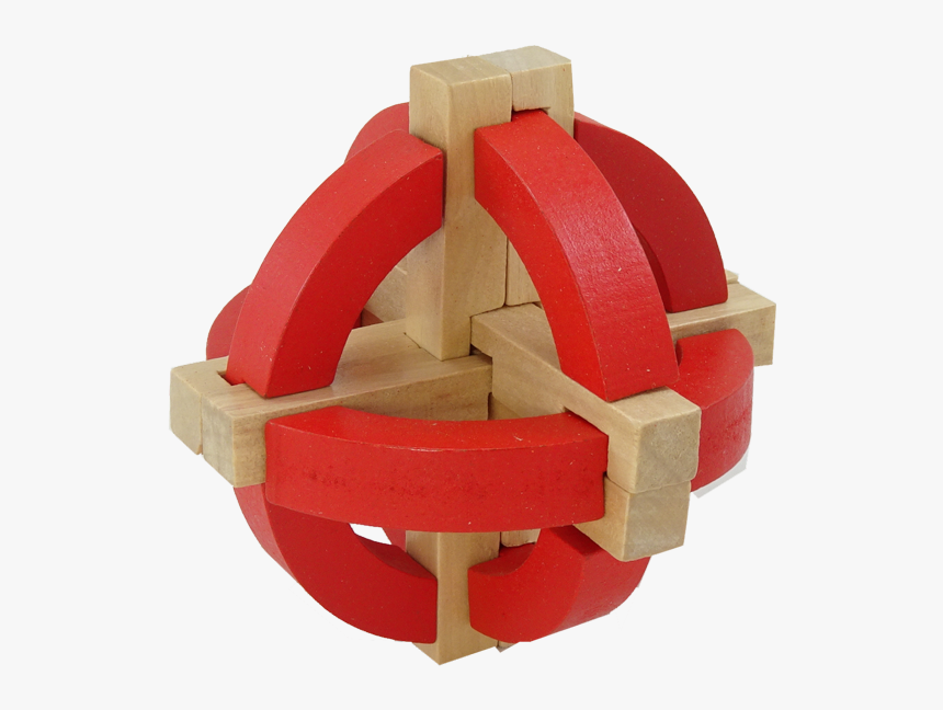 Interlocking 12 Piece Wooden Burr - Wood, HD Png Download, Free Download
