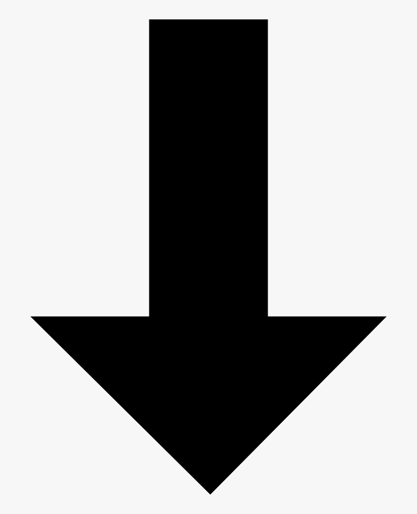 Arrow Thick Bottom - Arrow Down Free Png, Transparent Png, Free Download