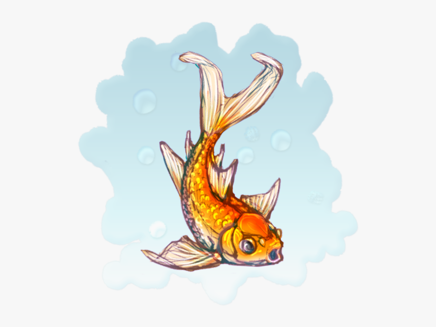 Are Good Tumblr - Goldfish Drawing, HD Png Download, Free Download