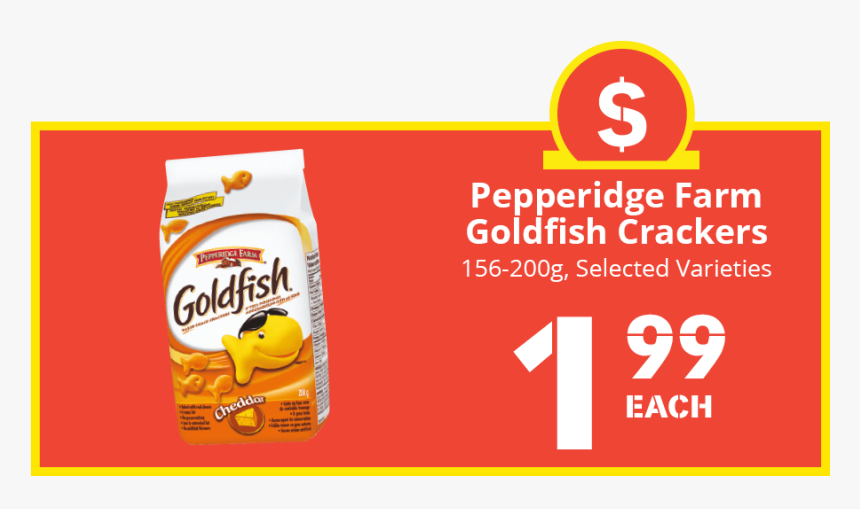 Pepperidge Farm Goldfish Crackers - Graphic Design, HD Png Download, Free Download