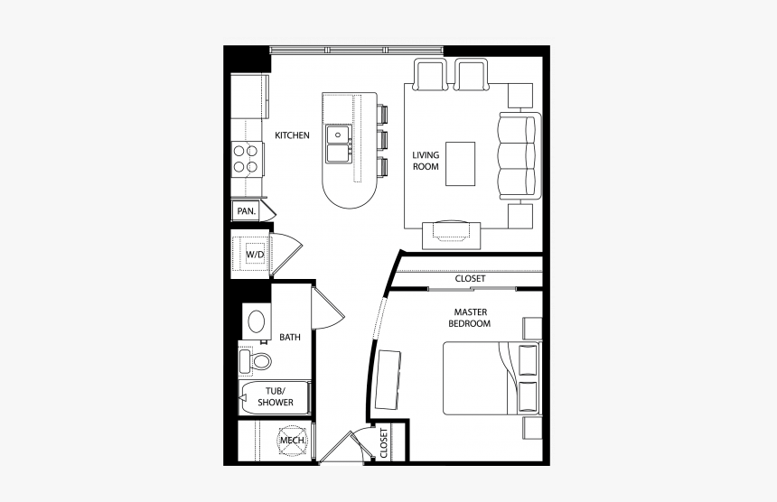 0 For The Delano Floor Plan - Floor Plan, HD Png Download, Free Download