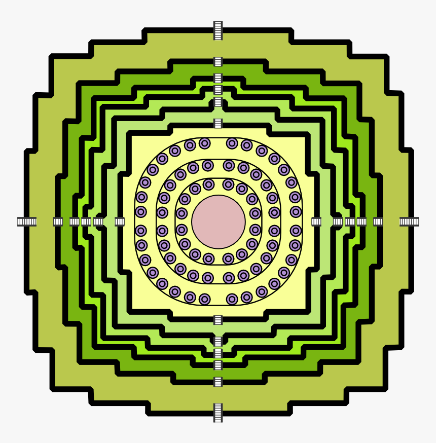 Borobudur Ground Plan - Borobudur, HD Png Download, Free Download