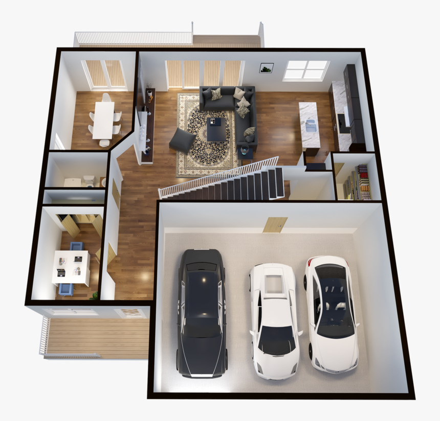 1st Floor 3d Floorplan, HD Png Download, Free Download