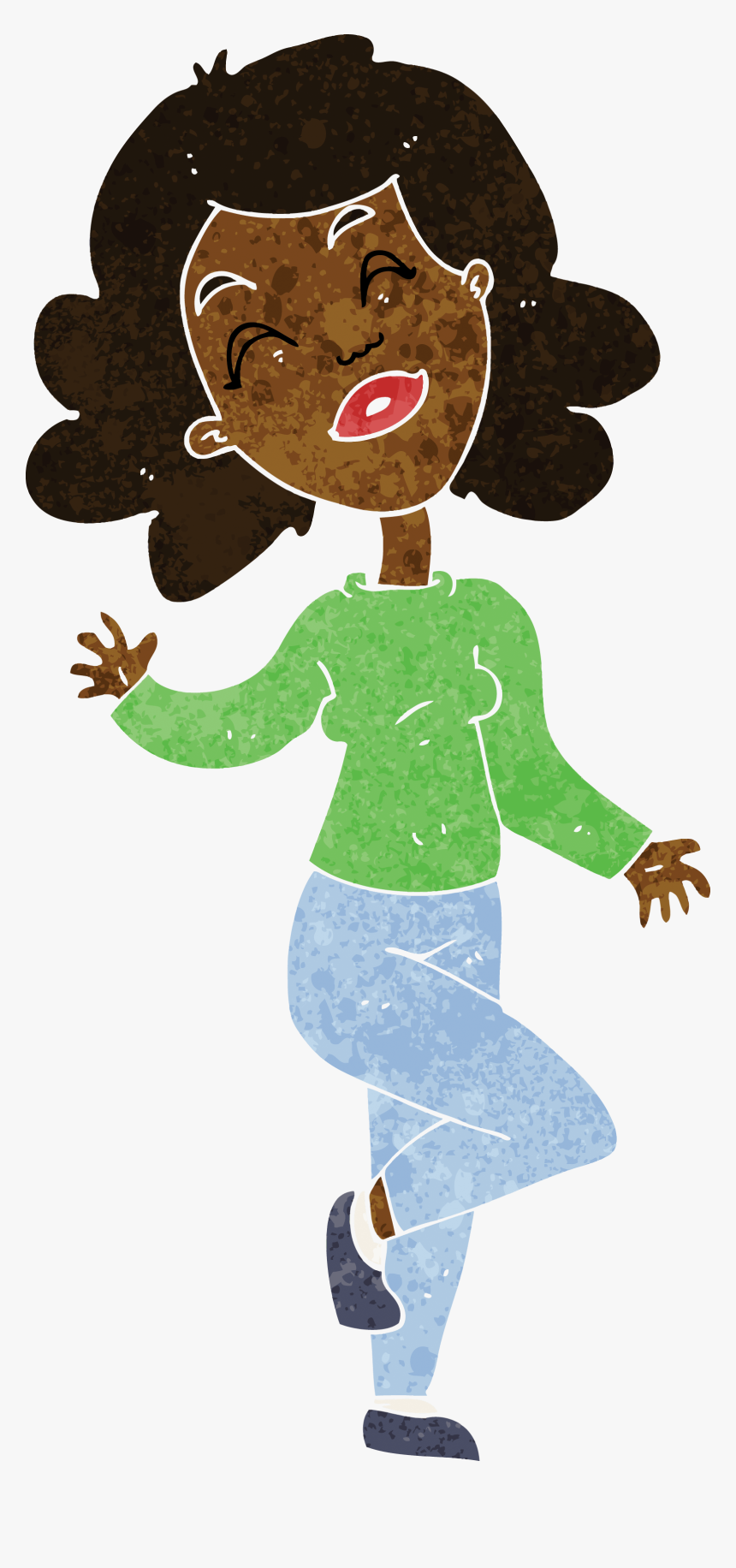 Mujer Brazos Abiertos Ilustracion, HD Png Download, Free Download
