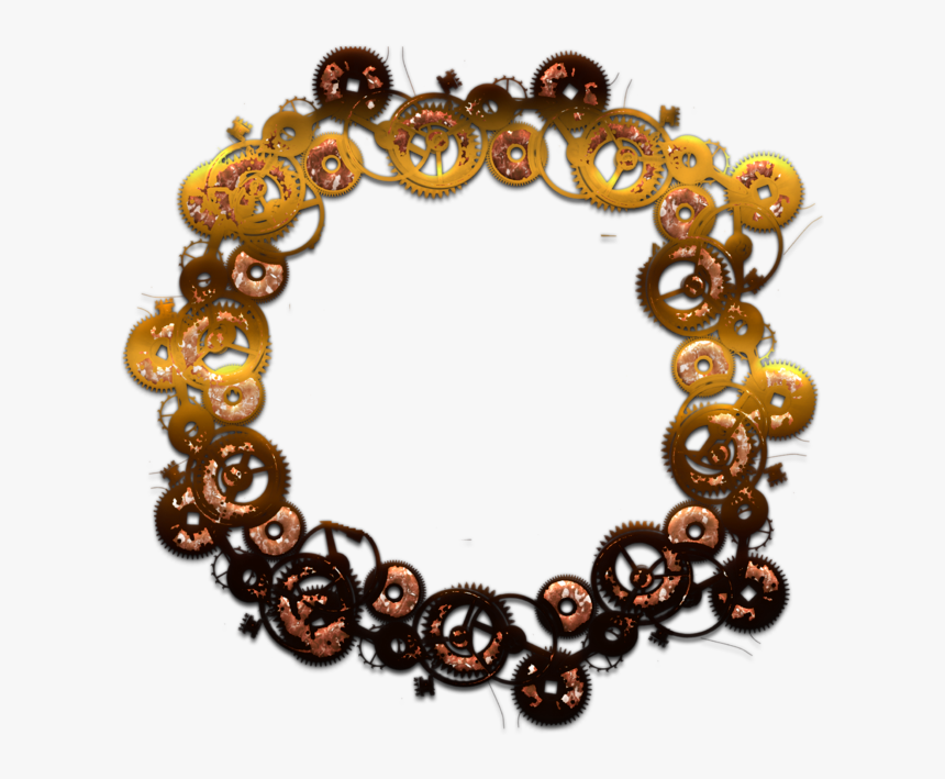 #steampunk #frame #rust #metal #metallic #copper #wheel - Bracelet, HD Png Download, Free Download