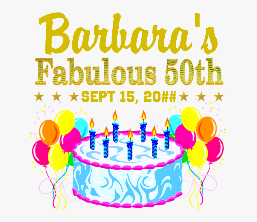 50th Birthday Banner - Birthday Party, HD Png Download, Free Download