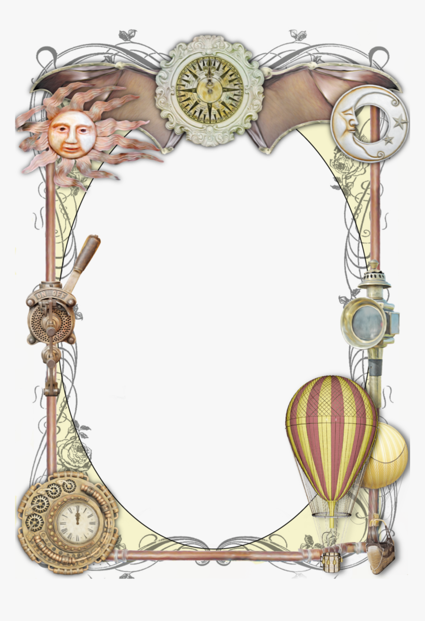 #sticker #frame #border #steampunk #freetoedit - Illustration, HD Png Download, Free Download