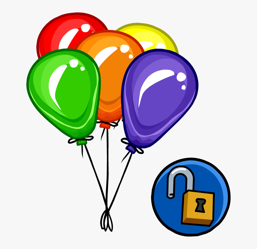 Club Penguin Wiki - Balloons Clipart, HD Png Download, Free Download