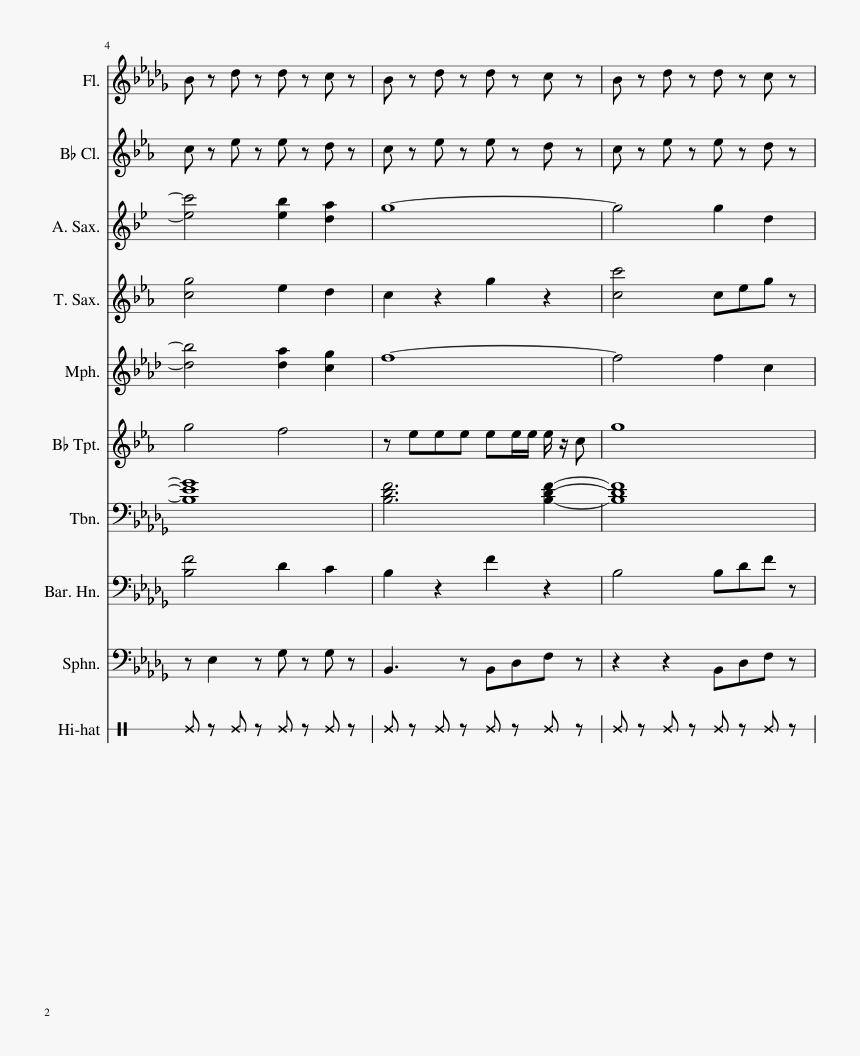 Digits Sheet Music Composed By N - Little Symphony Violin 1, HD Png Download, Free Download