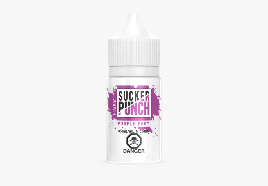 Purple Fury Salt E-liquid By Sucker Punch Salt - Plastic Bottle, HD Png Download, Free Download