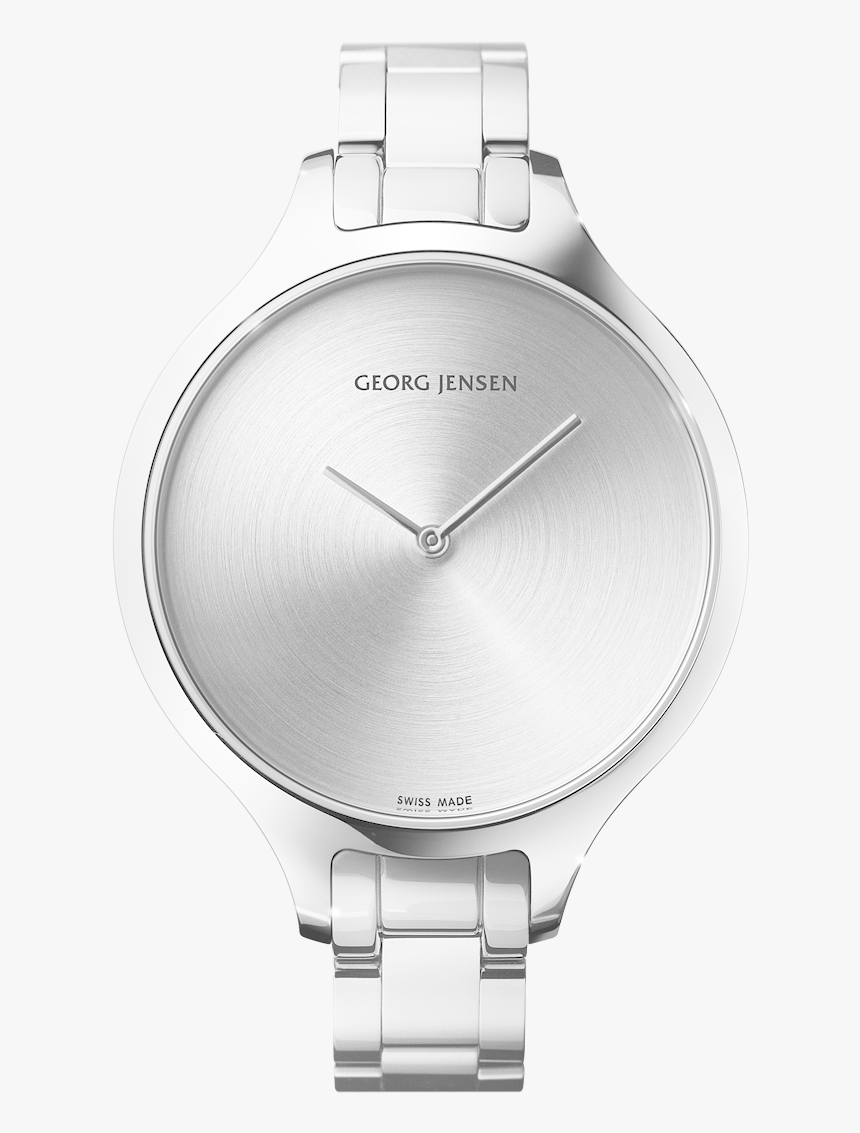 39 Mm, Quartz, Sunray Dial, Steel Bracelet - Georg Jensen Steel Watch, HD Png Download, Free Download