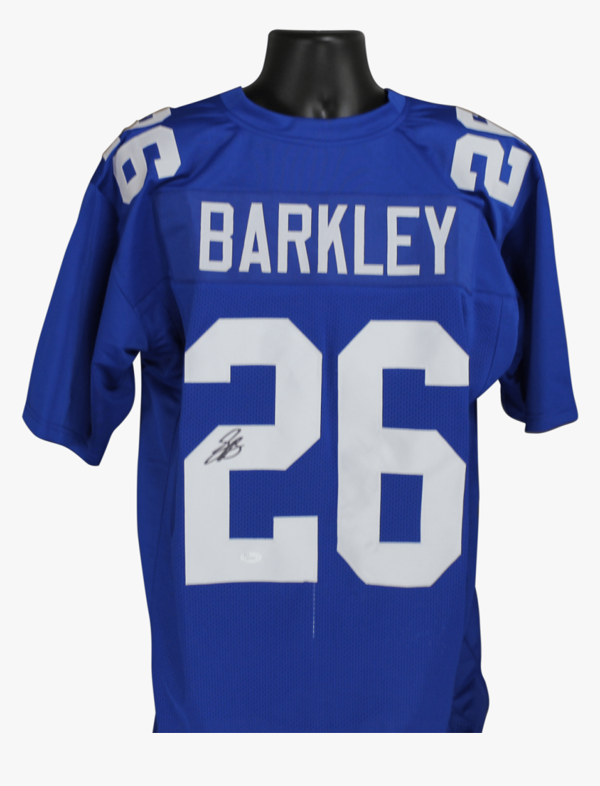 Saquon Barkley Autographed New York Giants Blue Custom - Elvis Presley, HD Png Download, Free Download