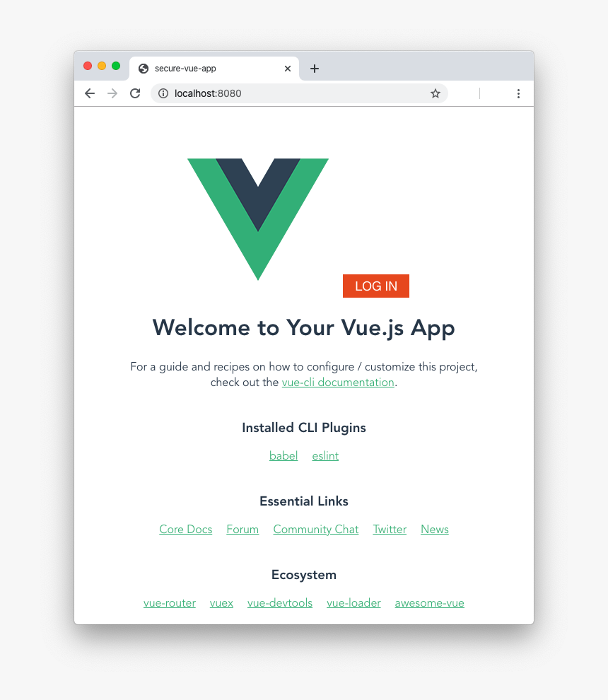 Vue App With The Auth0 Login Button - Nw Js Desktop App, HD Png Download, Free Download