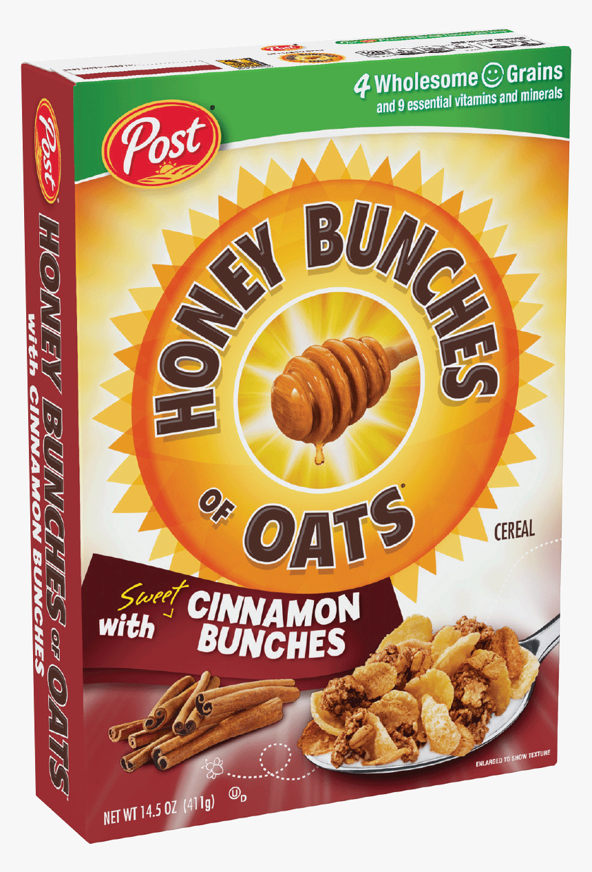 Post Cereal Png - Honey Bunches Of Oats With Cinnamon Bunches, Transparent Png, Free Download