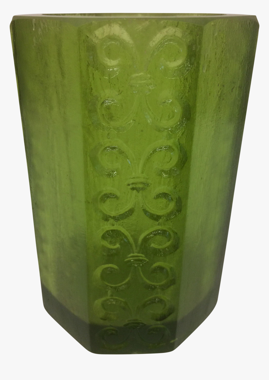 1970s Sascha Brastoff Octagonal Green Resin Candle - Pint Glass, HD Png Download, Free Download