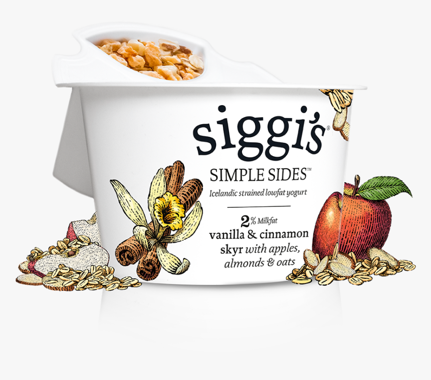 Apples, Almonds & Oats - Siggi's Yogurt, HD Png Download, Free Download