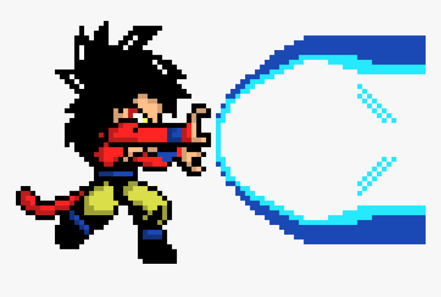 Dibujos Pixelados De Goku, HD Png Download - kindpng
