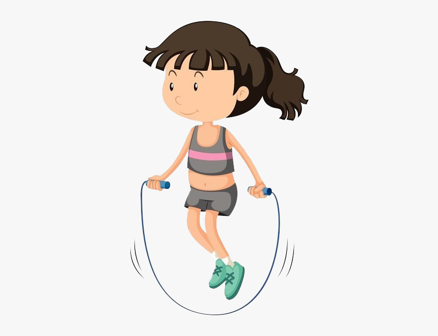 Skipping Rope Royalty Free - Family Workout Clipart, HD Png Download, Free Download