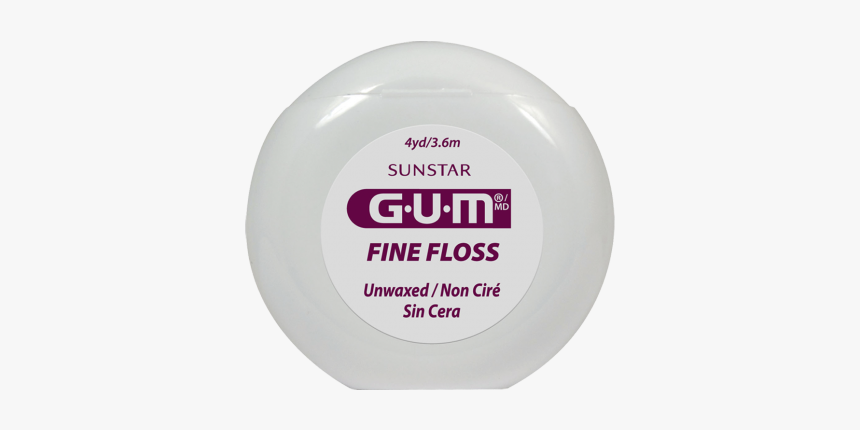 Gum® Fine Floss, 4 Yd - Gum Unwaxed Floss, HD Png Download, Free Download
