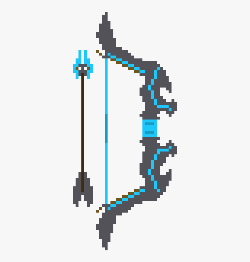 Bow And Arrow Pixel Art, HD Png Download, Free Download