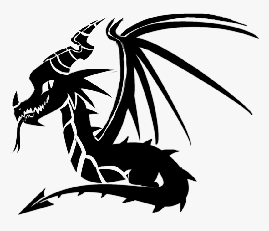 Stencil Graffiti Dragon Art Drawing - Stencil Art, HD Png Download, Free Download