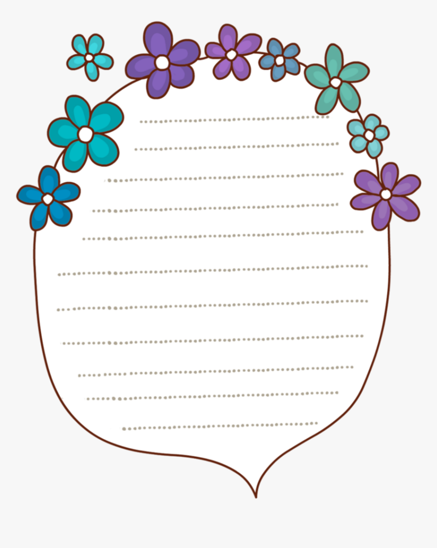 #ftestickers #flowers #speechbubble #thoughtbubble - Portable Network Graphics, HD Png Download, Free Download