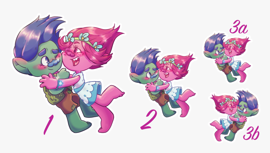 Image Of Trolls Stickers - Cartoon, HD Png Download, Free Download