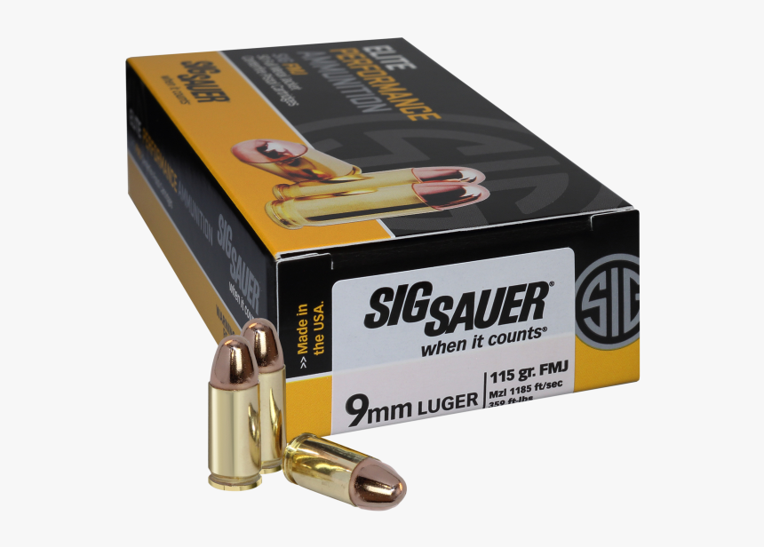 Sig Sauer 9mm Ammo, HD Png Download, Free Download