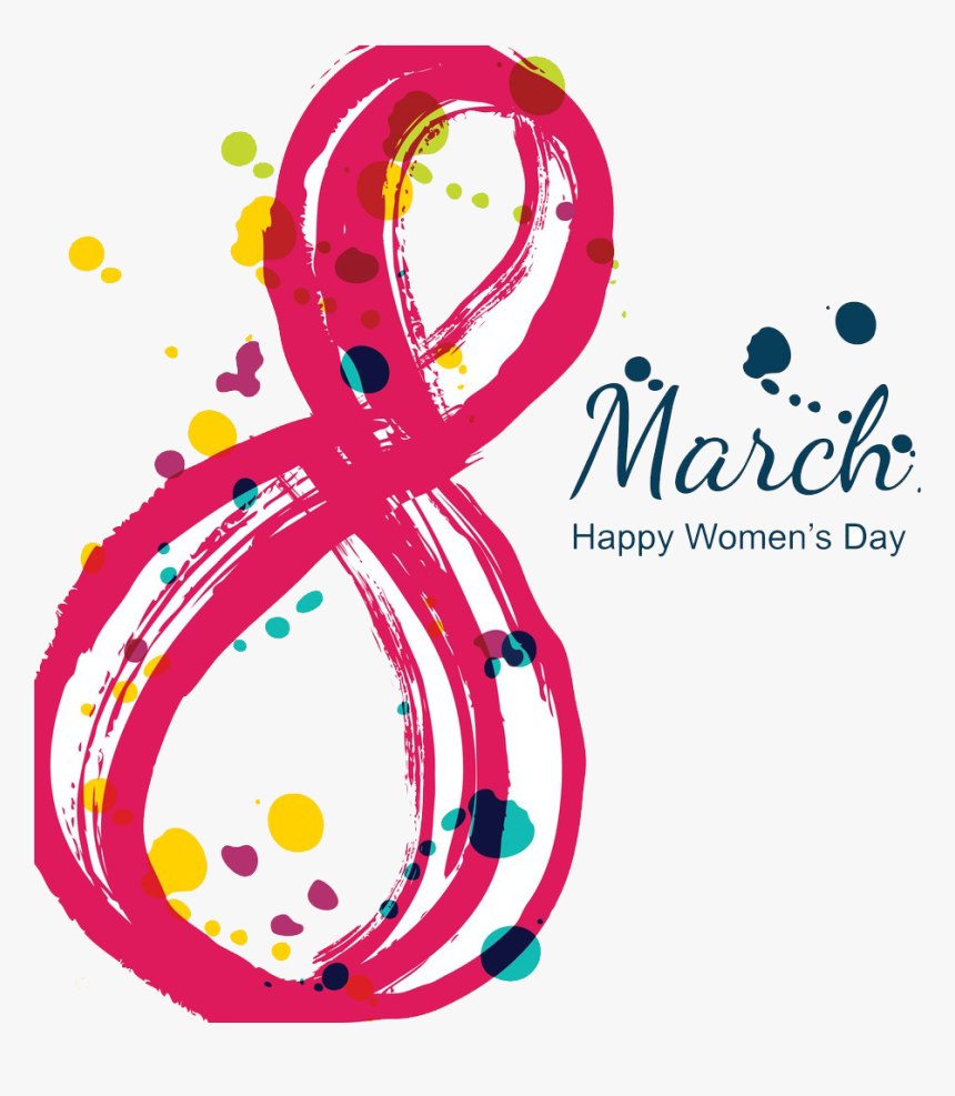 International Women Day Png Free Background - Women's Day Card White Background, Transparent Png, Free Download