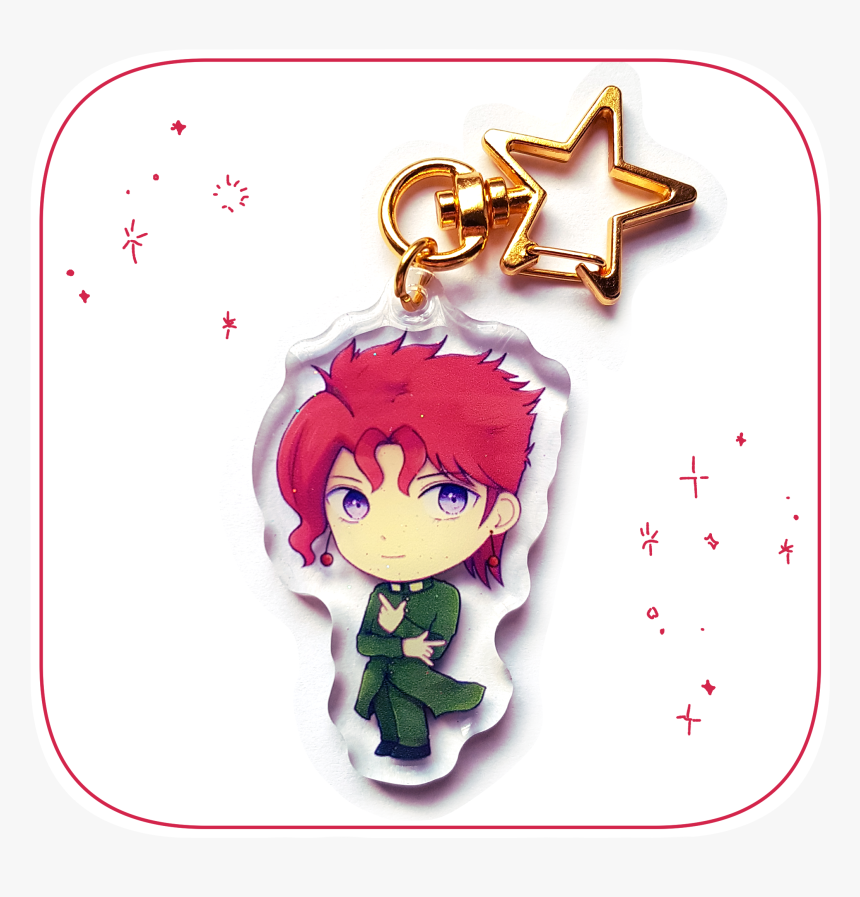 Image Of Jjba Kakyoin Noriaki Clear Acrylic Charm - Cartoon, HD Png Download, Free Download