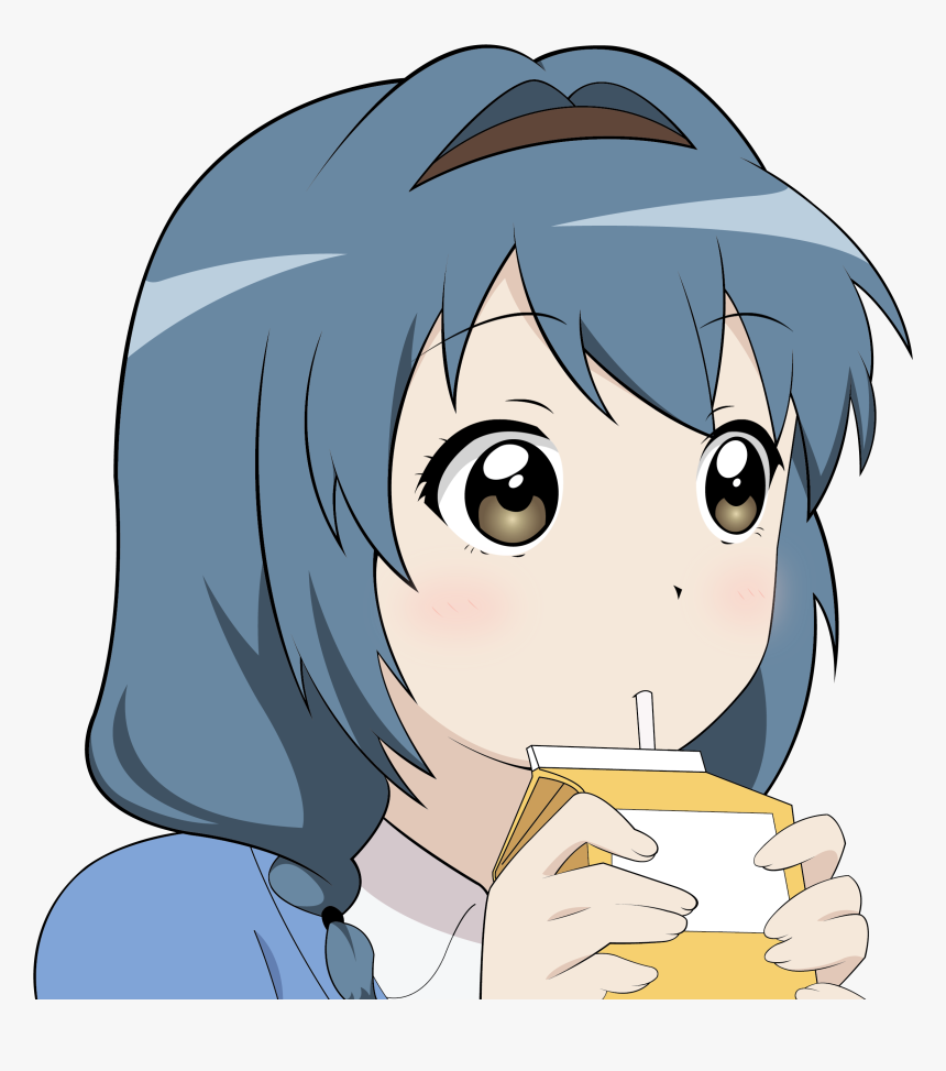 Anime Tomando Leche Kawaii, HD Png Download, Free Download