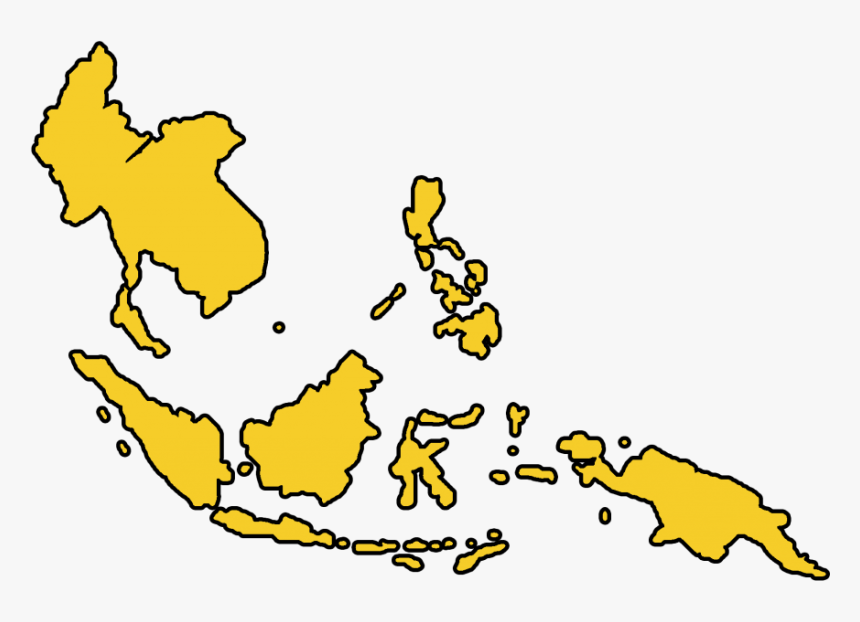 Asia Cartoon Png - South East Asia Map Png, Transparent Png, Free Download