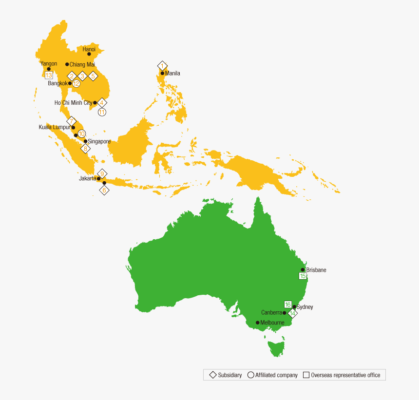 South East Asia And Australia, HD Png Download, Free Download