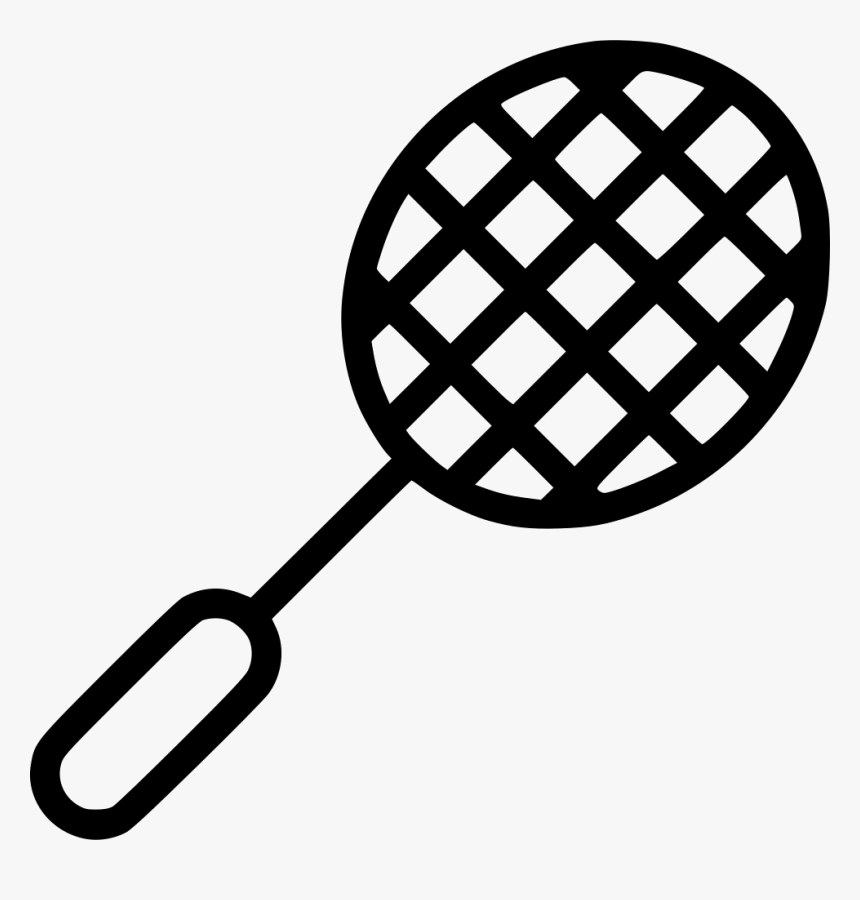 Badminton Racket - Black And White Pineapple Clipart, HD Png Download, Free Download