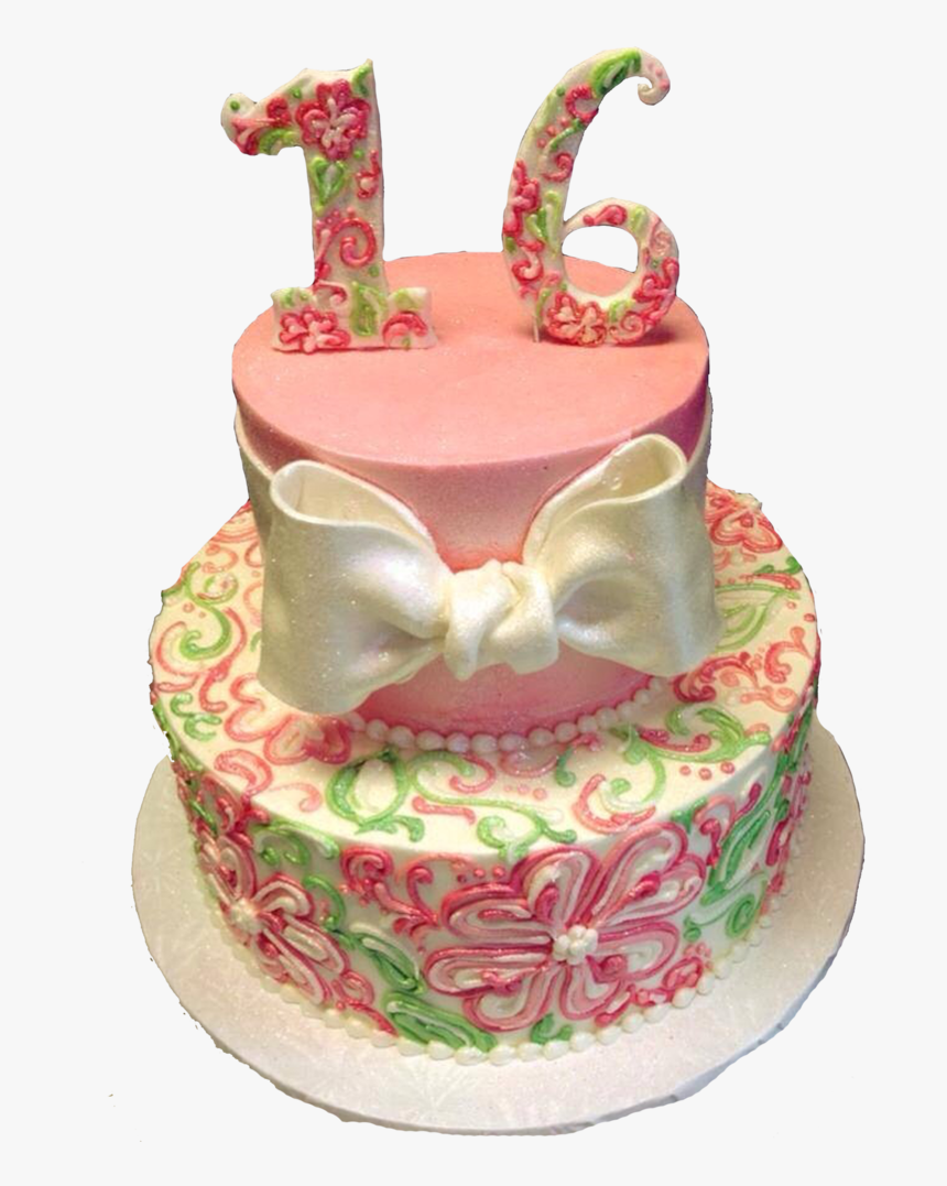 Sweet 16 Pink Cake, HD Png Download, Free Download