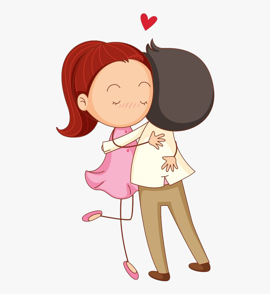 Boy And Girl Hugging Clipart, HD Png Download, Free Download