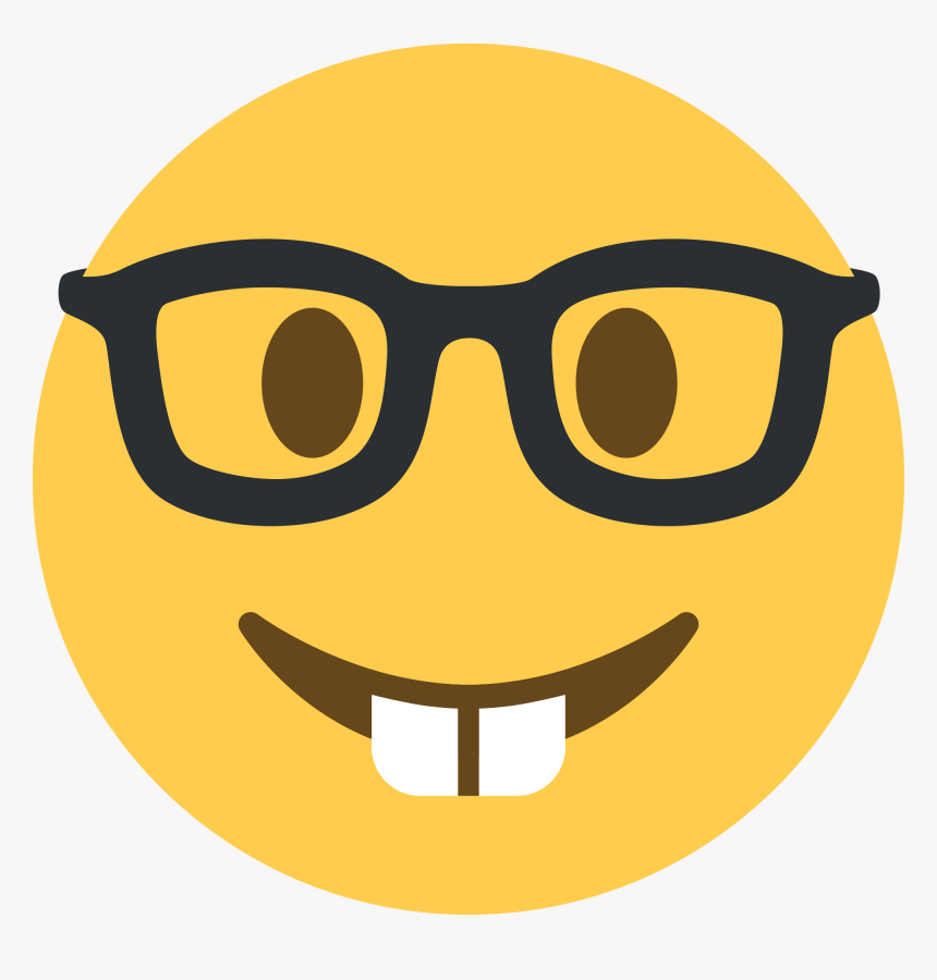 Nerd Transparent Svg - Emoji Nerd, HD Png Download, Free Download