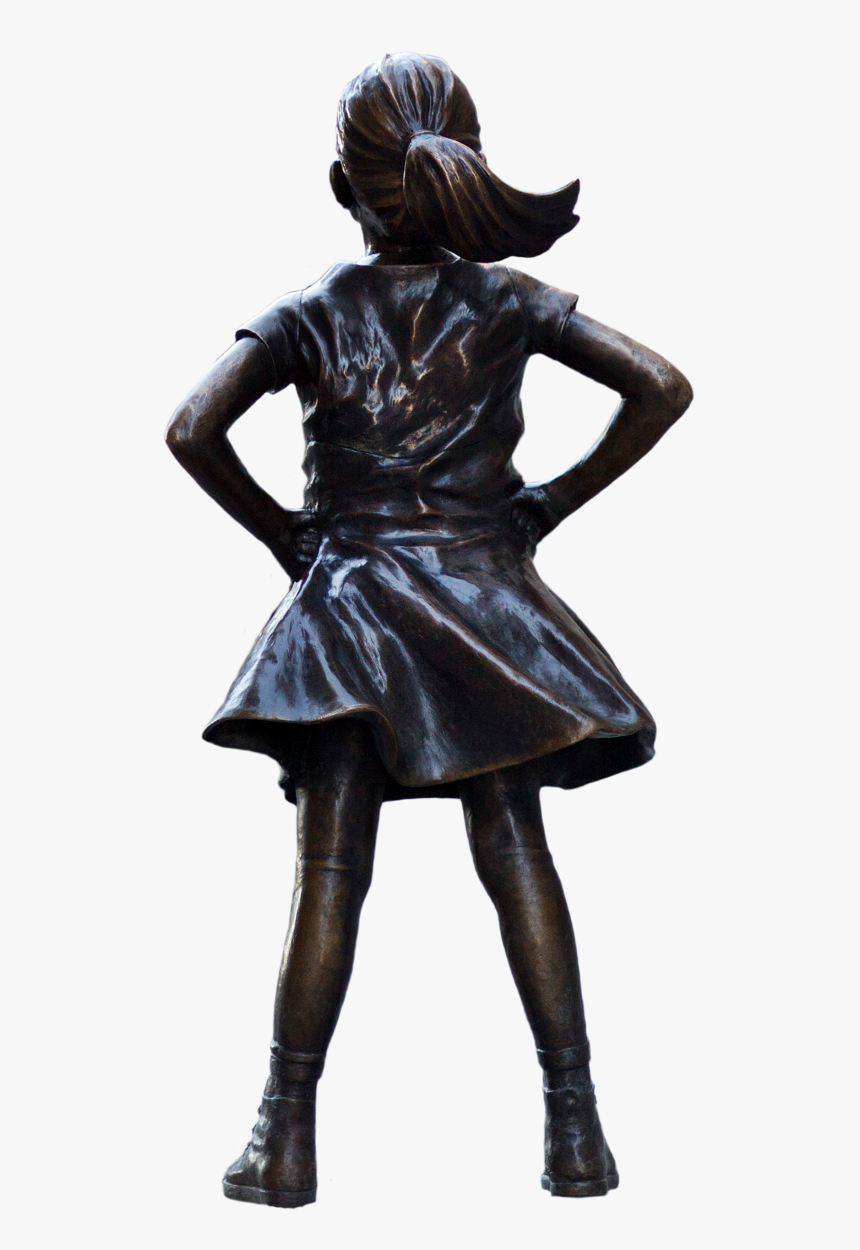 Fearless Girl Drawing Black And White, HD Png Download, Free Download