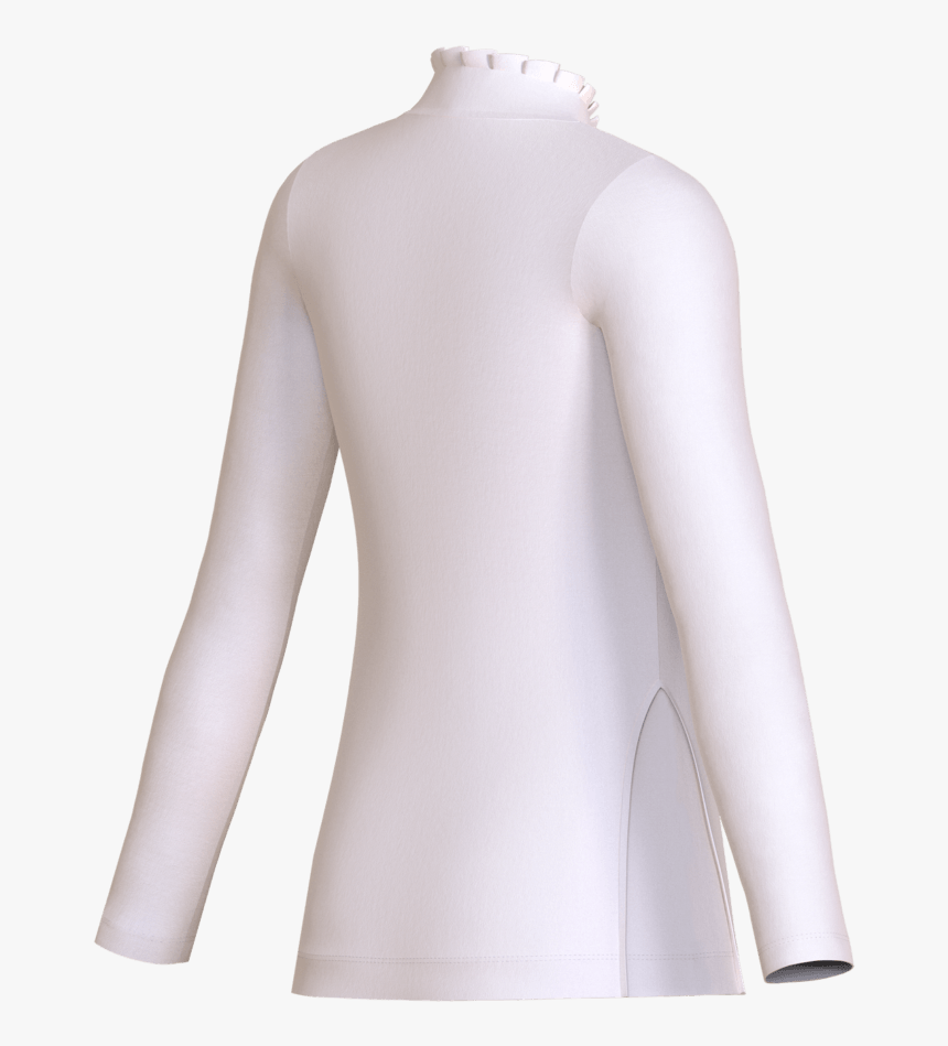 Long Sleeve Ruffle Collar Golf Shirt - Mannequin, HD Png Download, Free Download