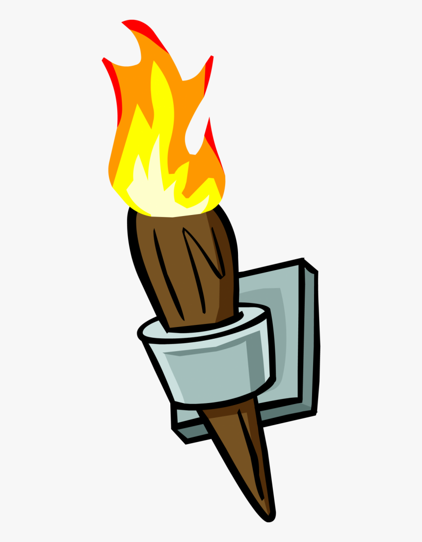 Wall Torch Png - Torch On Wall Clipart, Transparent Png, Free Download