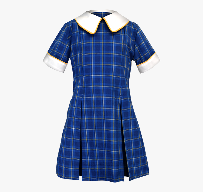 School Uniform Dress Front View - Plaid, HD Png Download, Free Download