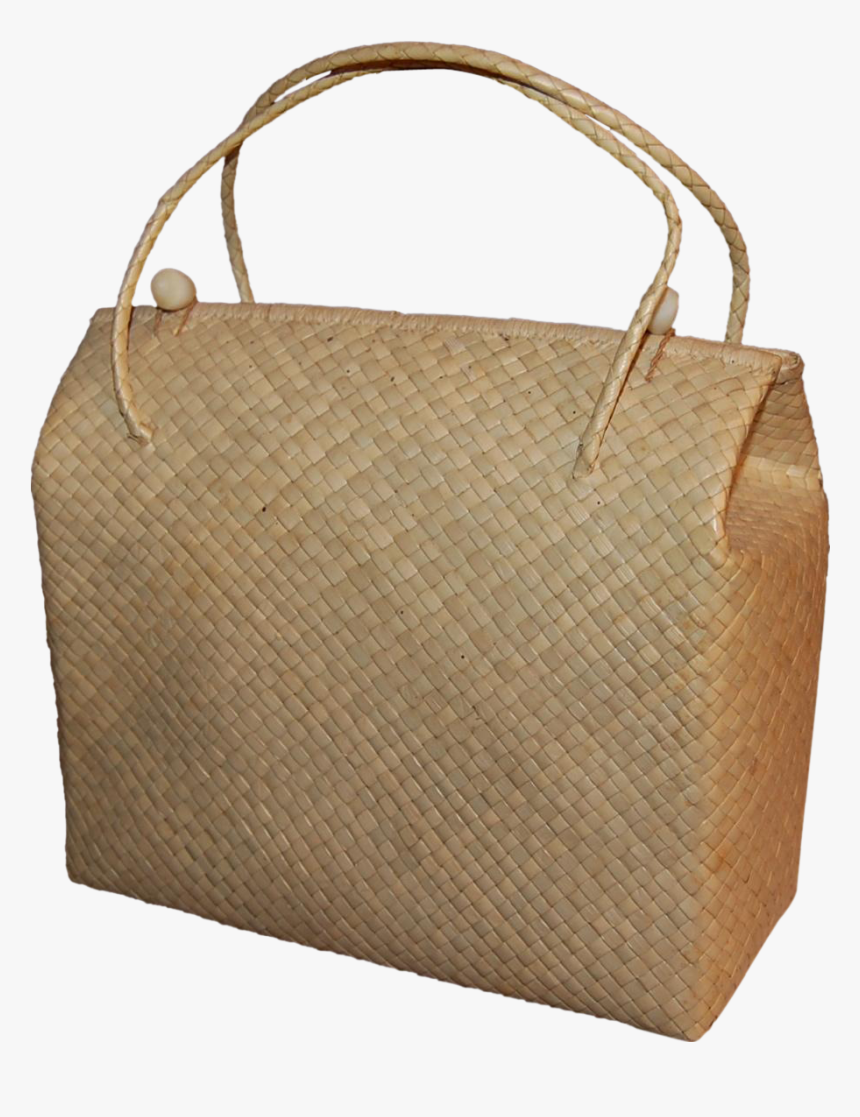 Vintage Woven South Seas Palm Or Reed Grass Purse From - Tote Bag, HD Png Download, Free Download