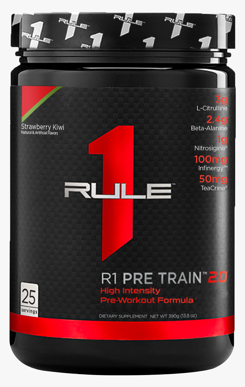 0 Starwberry Transparent - Rule 1 Pre Workout, HD Png Download, Free Download