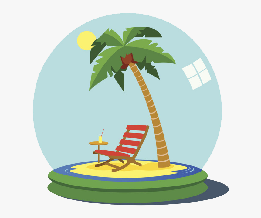 Resort Png File - Palm Tree Desert Island Cartoon, Transparent Png, Free Download